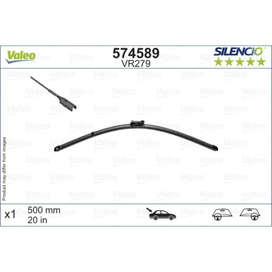 Valeo Silencio X-TRM Flat Blade VR279 (X1) (500 mm) (ARKA) OPEL INSIGNIA (B) Grand Sport (04.2017 /