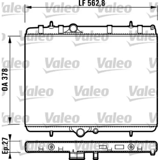 RADYATOR MEKANIK ( PEUGEOT 307 2.0HDI 00 / 2.0 16V 03 / CITROEN C4 2.0 16V )