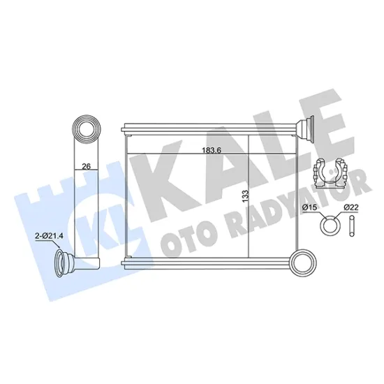 KALORIFER RADYATORU BRAZİNG (RENAULT CLIO IV 1.2 16V 1.5DCI GRANDTOUR 1.2 16V)