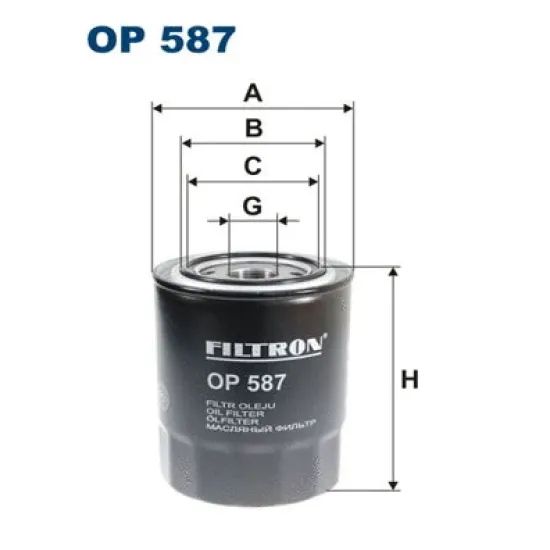 FILTRE YAG- KISA TIP-(HYUNDAI H100 / STAREX / MITSUBISHI L300 / L200 CR 2.5DID 07/09 / MAZDA B2500 96-99 WL / KIA SORENTO 02/09