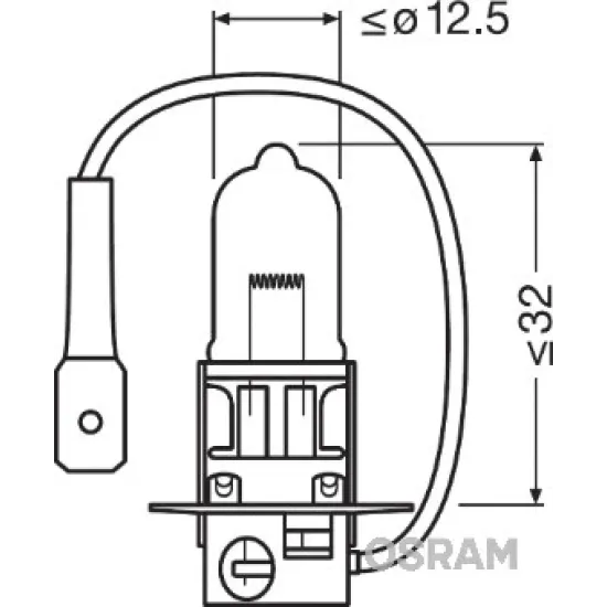 OSRAM HALOJEN AMPÜL 12V H3 55W 64151 (WATT 55 WATT VOLT 12VOLT H3)