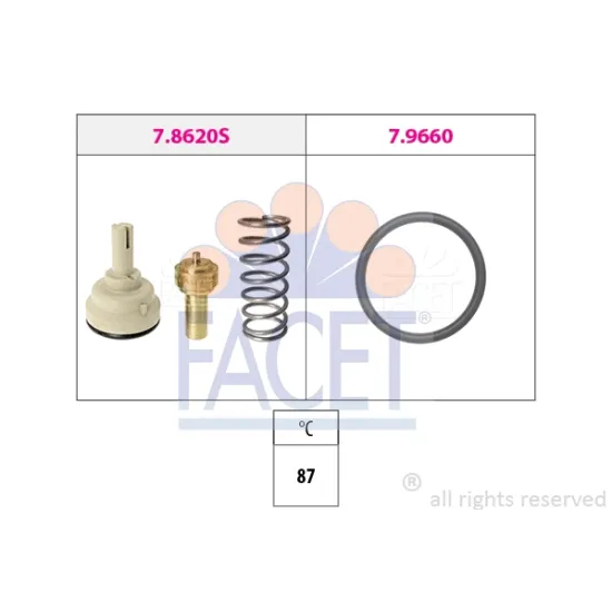 TERMOSTAT 85° GOLF V EOS JETTA III PASSAT A3 OCTAVIA TOURAN 1,6FSI BAG BLF BLP 03>10