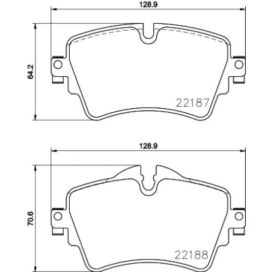 FREN BALATASI ON BMW 1F52-2F45-F46-X1 F48-X2 F39-MİNİ F54-F55-F56-F57-F60