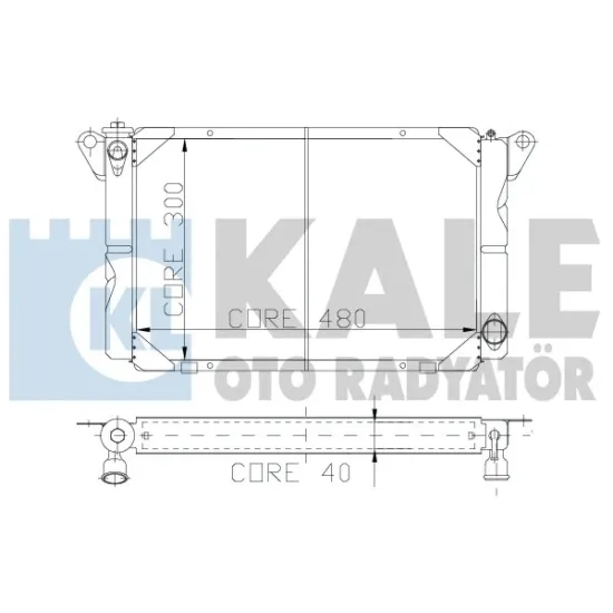 RADYATOR 3 SIRA NORMAL (RENAULT R12)