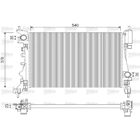 RADYATÖR OPEL CORSA D 1.2 1.4