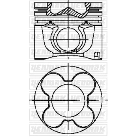 PISTON+SGM (ADET) STD VECTRA.B 2.0d *X20DTH* *84* 