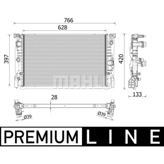 MOTOR SU RADYATORU PREMIUM LINE BMW G30 16>20 G32 18>20 G11 G12 16>19 G14 18>20