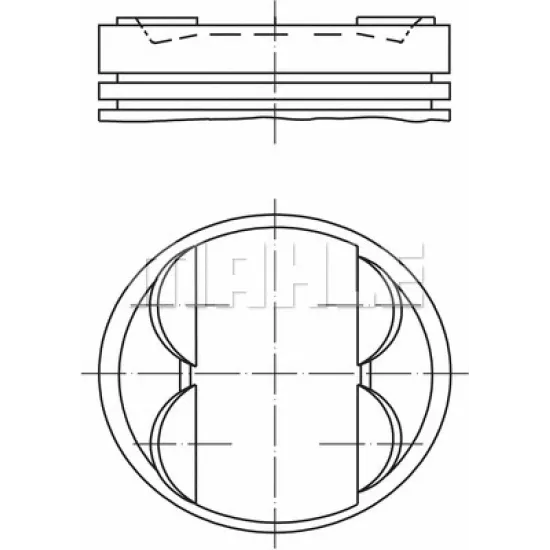 PISTON+SEGMAN 86,01 MM 0.50 (FORD TRANSIT 2.2 140PS V347 06- BOXER JUMPER DUCATO )