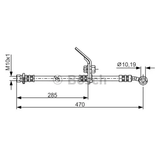 HD04 HORTUM FREN ON R/L-(HONDA ACCORD 03/08 )