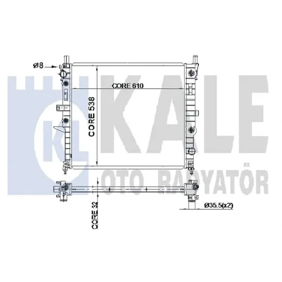 RADYATÖR (MERCEDES ML 230ML 350ML 430ML 500ML 55 AMG)