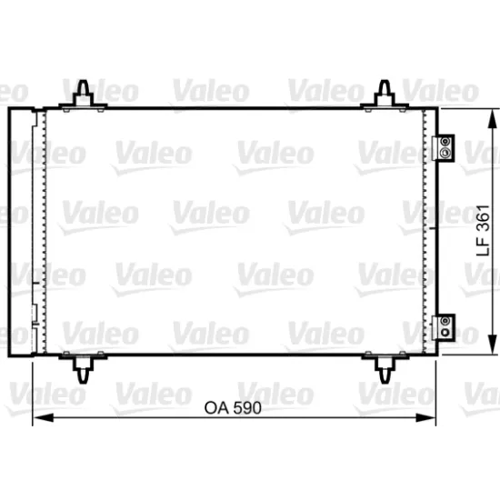 KONDENSER (FIAT SCUDO 1.6 2.0 D MJT 07-/PEUGEOT 807 2.0 HDI 06-/EXPERT 2.0 HDI 06-/JUMPY 2.0 06-)