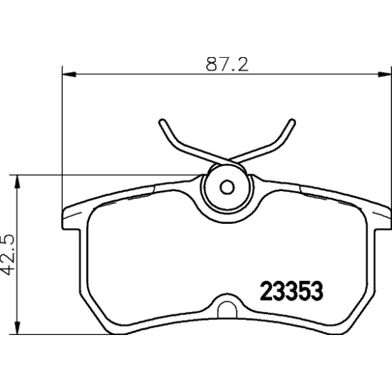 FREN BALATA ARKA 99-04 FOCUS +CIVATA