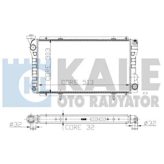 SU RADYATORU 2 SIRA AL+PL  (RENAULT DACIA 1310 1.4)