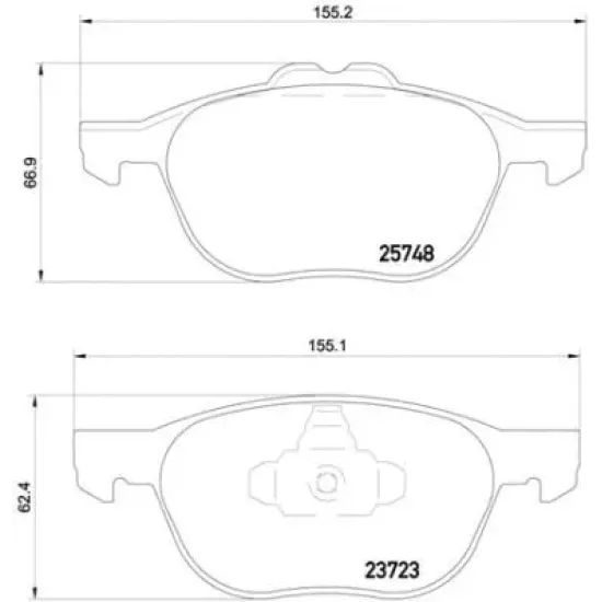 ON FREN DISK BALATA ( FORD FOCUS CMAX 04-15 ) ( MAZDA3 03/10 ) (VOLVO S40-V50-C30-C70) (04-13)