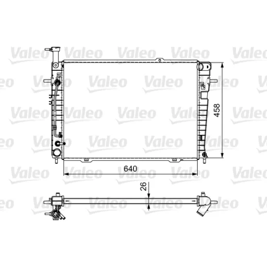 MOTOR SU RADYATORU HYUNDAI TUCSON KIA SPORTAGE 2.0 2.7 BENZINLI 2004-2010 OTOMATIK