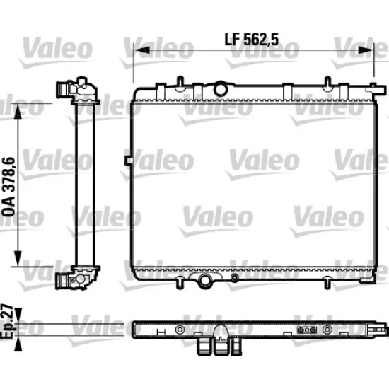 RADYATOR MEKANIK OTOMATIK ( PEUGEOT 307 1.6 2.0 16V / 206 1.6 16V 00 / CITROEN C4 XSARA 1.6 2.0 16V