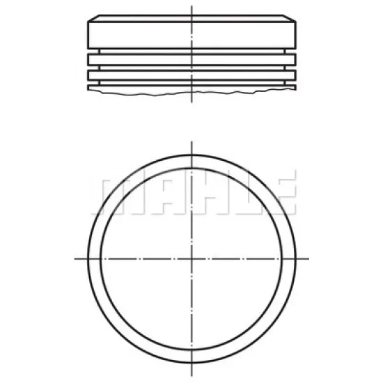 PISTON + SEGMAN 0.50 78.509 MM ( PEUGEOT 206 / 207 / 307 / PARTNER / C3 / BERLINGO 1.6I 16V TU5 JP4 EURO3 2000 - )