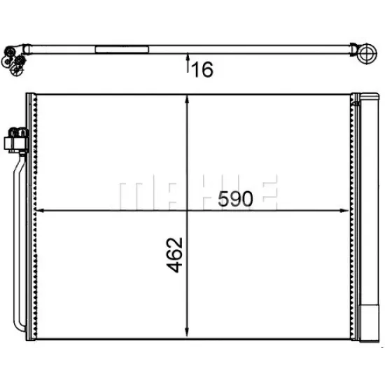 KLIMA RADYATORU (KONDENSER) 07> X5 (E70) 14> X5 (F15-F85) X6 (F16-F86)