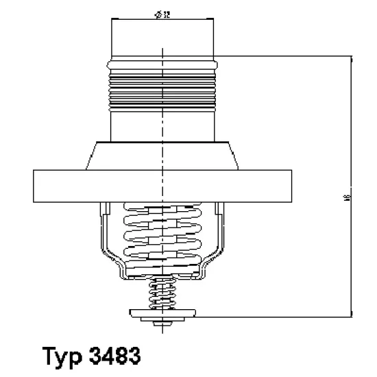 TERMOSTAT 89°C 00> 307-406-C3-C4 2.0 16V