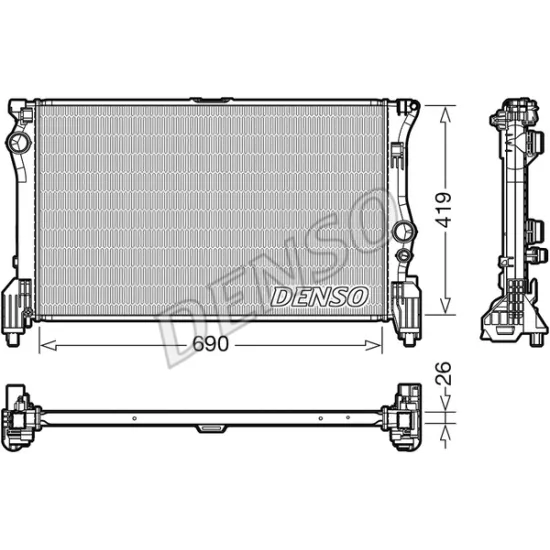 SU RADYATORU BRAZING MERCEDES VITO 447 114/116/119 CDI