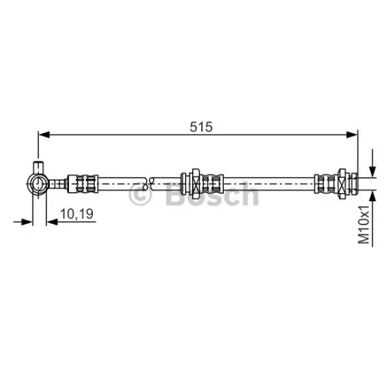 N41 HORTUM FREN ON SOL-(NISSAN XTRAIL 01// )