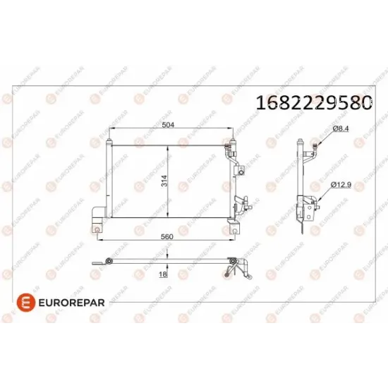 KLIMA RADYATORU RANGER 2,5D/2,5TD (98-06) MAZDA B SERIE 2,5D /2,5TD (98-06)