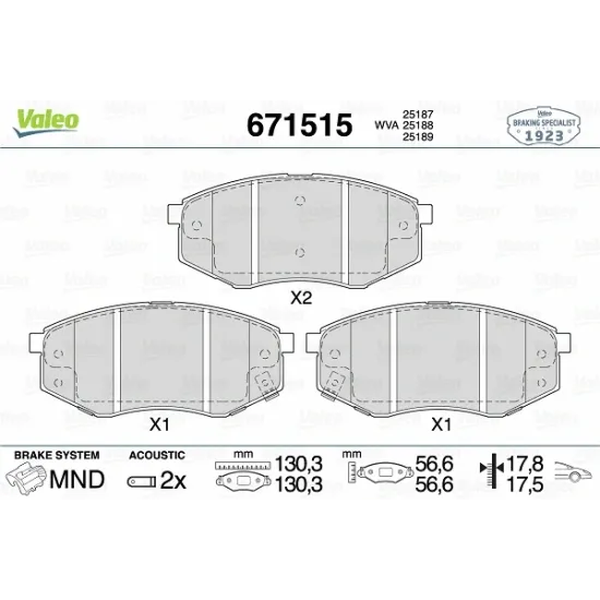 BALATA FREN ON-(HYUNDAI: IX20 11>14/KIA: SOUL 16> )