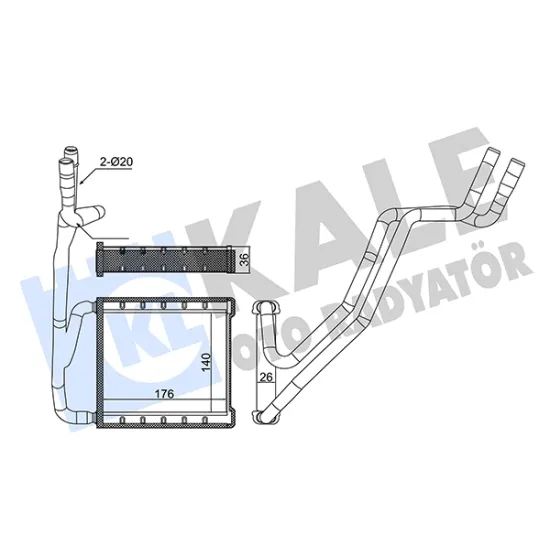 RADYATOR 13-17 TRANSIT-B-MAX 1.6tdci