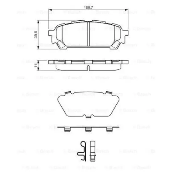 BALATA FREN ARKA-( SUBARU IMPREZA 00/07/FORESTER 03/08 )