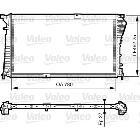 RADYATOR (RENAULT TRAFIC II 2.0 2.5 08.06-/ OPEL VIVARO 2.5CDTI)