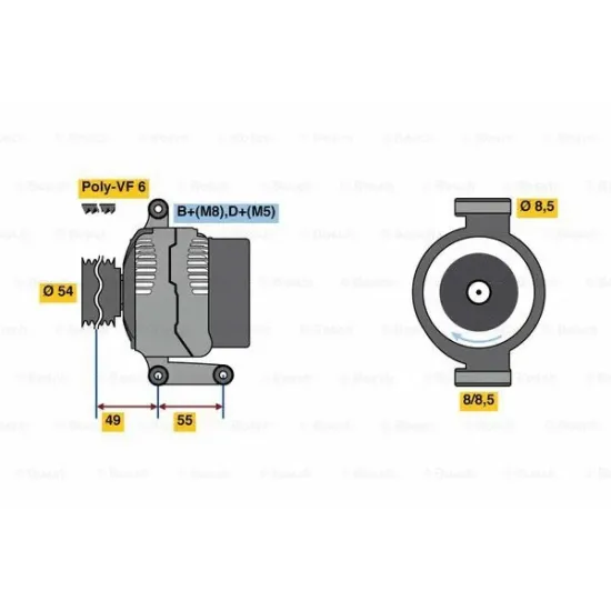 ALTERNATÖR 12 V 105A