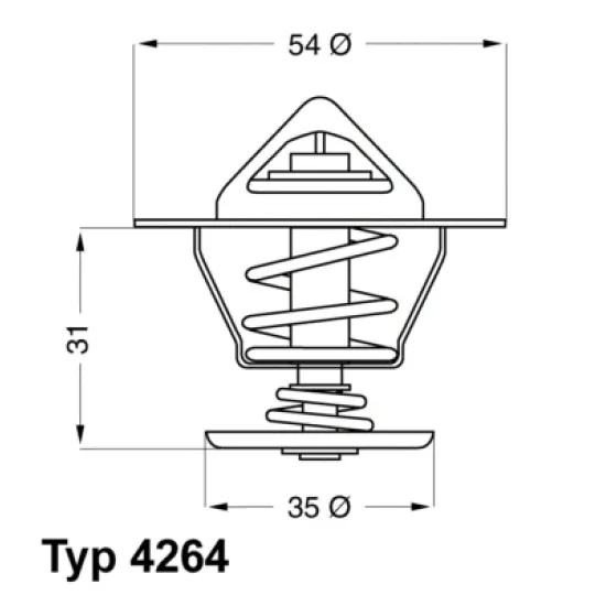 TERMOSTAT 71°C GOLF.II-PASSAT-T.PORTER.T2