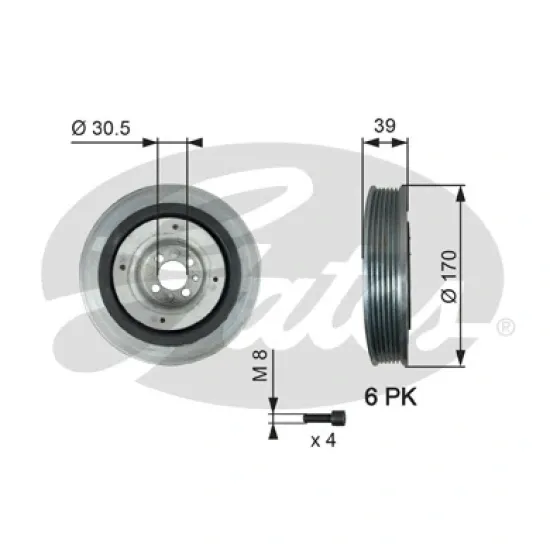 KRANK KASNAGI ( FIAT DOBLO 1.9JTD / BRAVA 1.9JTD IDEA 16MJTD OPEL ASTRA H )