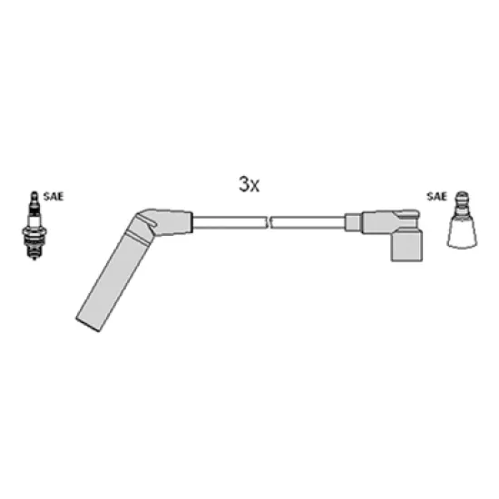  BUJI KABLOSU ( Fiat Cinquecento 0,7 - 0,7i 91-98)