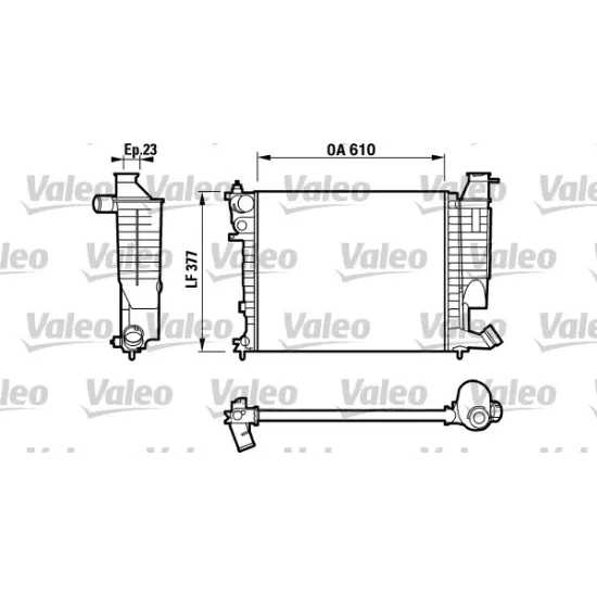 RADYATOR SU KLIMALI SEGMANLI MEKANIK ( PEUGEOT 306 1.6 CITROEN XSARA 1.6 )