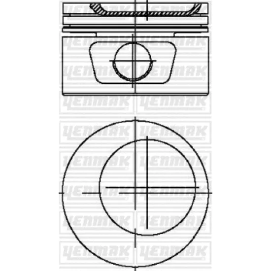 PISTON+SGM (ADET) STD 92> ASTRA.F-VECTRA.A 1.8i *84.8* *C18NZ*