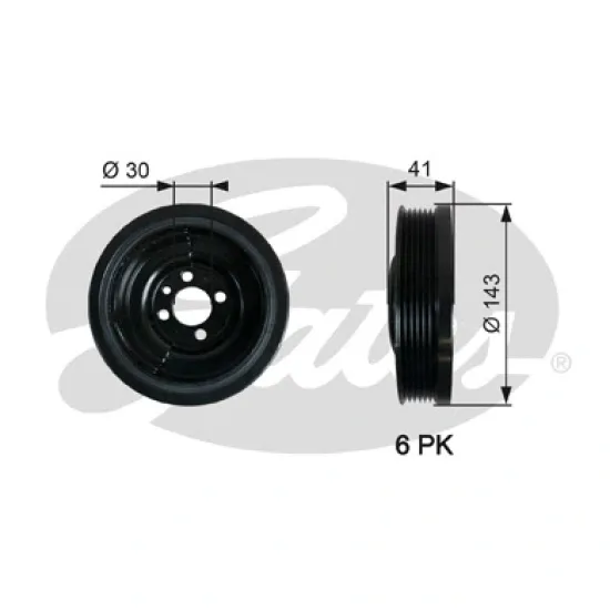 KRANK KASNAGI ( VW POLO 1.4 TDI 99-09 LUPO 1.4TDI 05-09 )