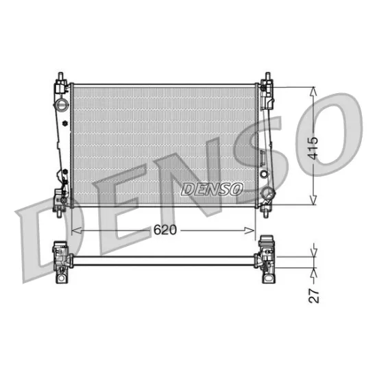 RADYATOR SU KLIMALI KLIMASIZ ( FIAT GRANDE PUNTO DOBLO 1.6 1.3 JTD 90 PS 1.9JTD 05-)