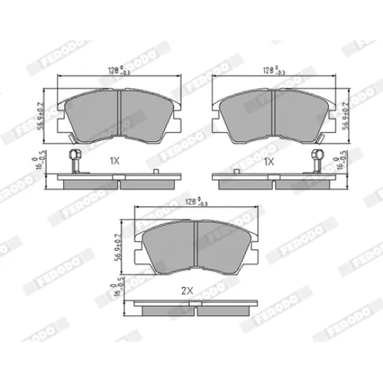 BALATA FREN ON-(MITSUBISHI L300 90/08/ L200 86/97 )