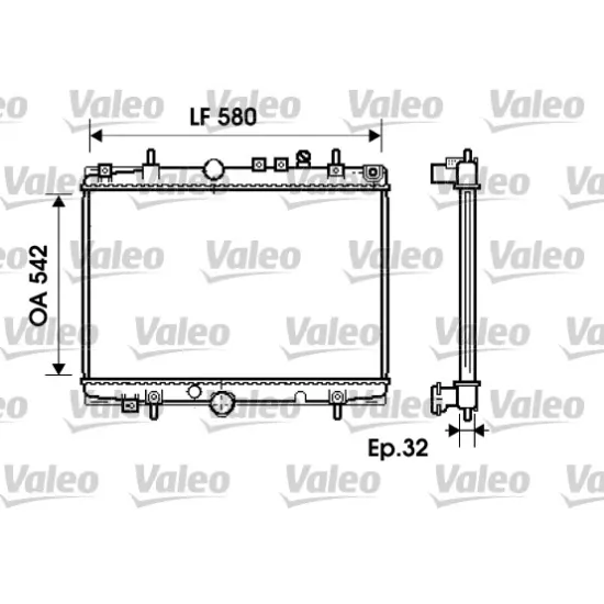 RADYATOR SU ( PEUGEOT 406 99 2.0 16V EW10J4 XU10J4R OTOMATIK )