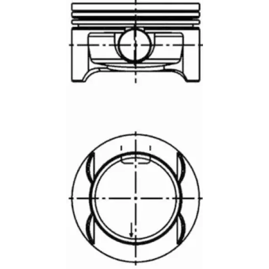 MOTOR PISTON+SEGMANI ( RIKEN ) (TEKLI KUTU) 73,40+STDmm CAP CORSA C - CORSA D Z10XEP Z10XEP