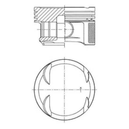 PISTON + SEGMAN STD 75.00MM ( PEUGEOT 307 207 ET3J4 1.4 16V CITROEN C4 )