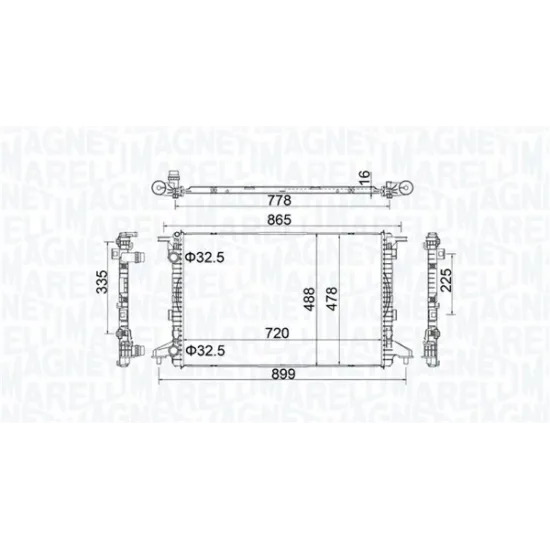 SU RADYATORU BRAZING (AUDI A4 16- A5 17- A6 19-)