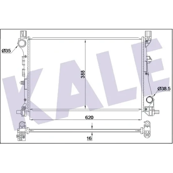 SU RADYATÖRÜ BRAZING 620X388X16