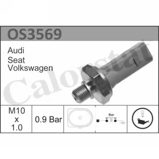 YAG MUSURU 0,75-1,05BAR 1PIN-GRI (VW GOLF 98-09 PASSAT 97-07 POLO 95-00 TRANSPORTER 03-07)