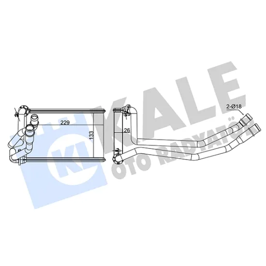 KALORIFER RADYATORU BRAZING (RENAULT MEGANE II 1.4 16V 1.6 16V 1.5DCI 2.0 1.9DCI 1.4 1.6)