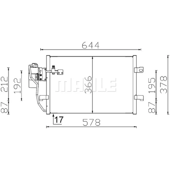 KLIMA RADYATORU A-CLASS W168 97>04 VANEO 414 02>05