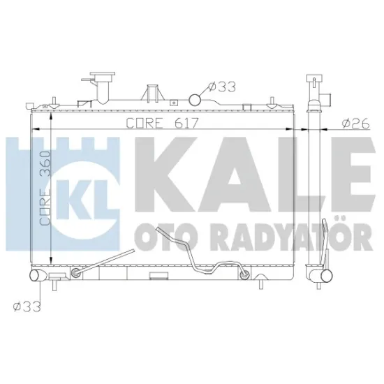 MOTOR RADYATORU (360x618x22) MATRIX 1,6/1,8 06-> OTOMATIK