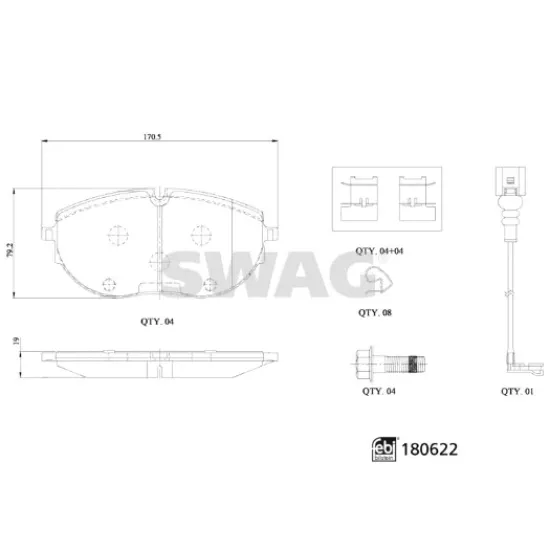 ON FREN BALATASI-2E4-  VW TRANSPORTER 20-