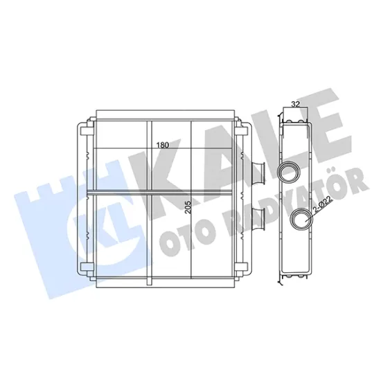 KALORİFER RADYATORU BRAZING (MERCEDES BENZ W204-W212 )